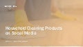 Social Media Report - Household Cleaning Products October-November 2016