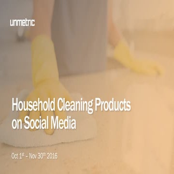 Social Media Report - Household Cleaning Products October-November 2016