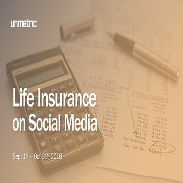 Social Media Report - Life Insurance (India) September - October 2016