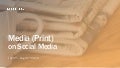 Social Media Report - Media (Print) July 1st - August 31st