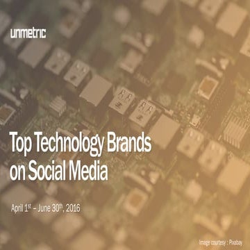 Social media report - Technology Brands (India) Q2 2016