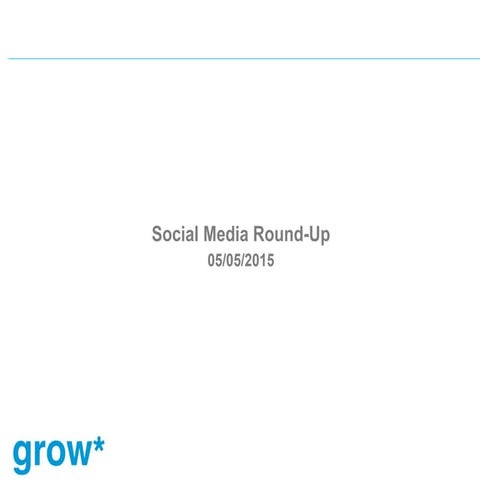 Social Media Round-Up 