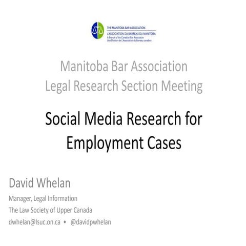 Social media research for litigation