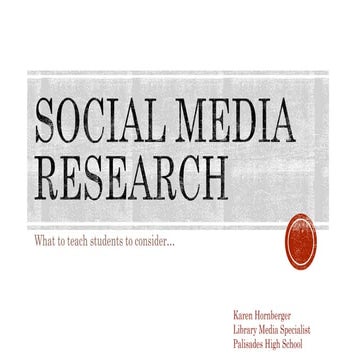 Social media Research