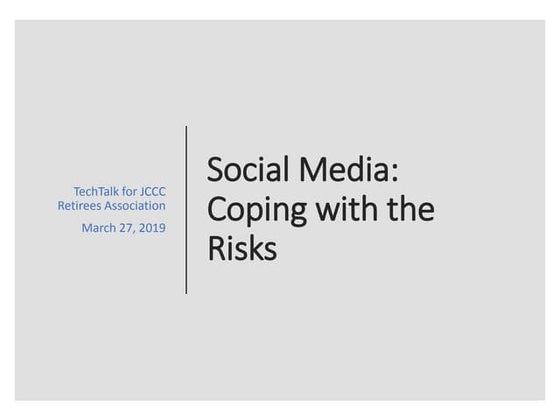 Social Media Risks