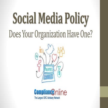 Social media risks rules policies  procedures