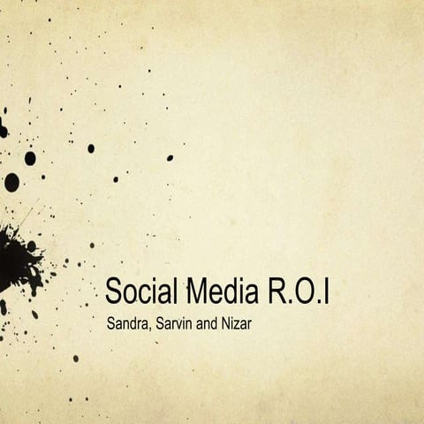 Social media roi