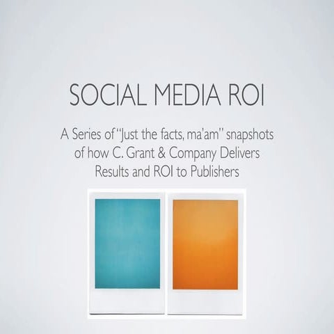 Social Media ROI for Publishers