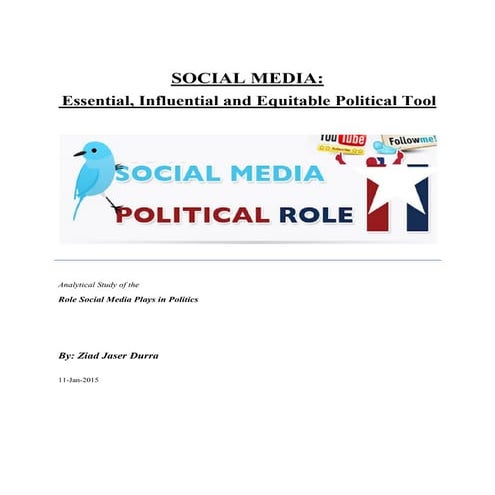 Social Media Role in politics   ziad jaser