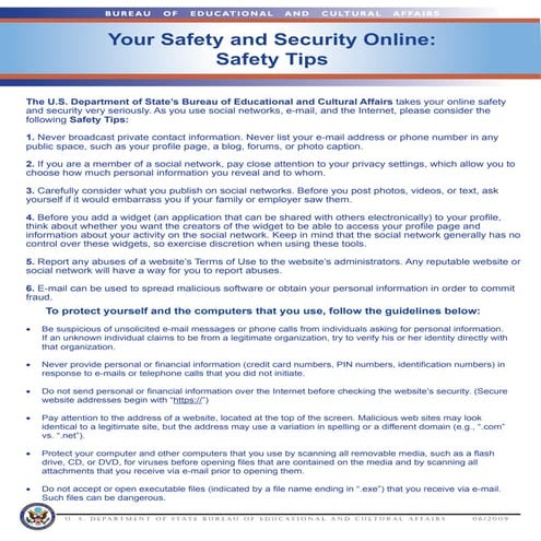 Social Media Safety Tips
