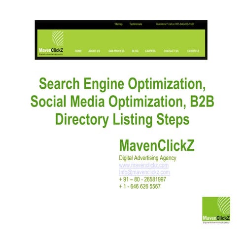 Social Media Search Engine Optimization Steps | PPT
