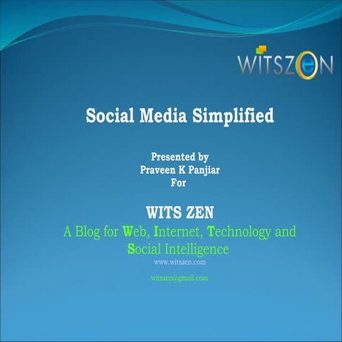 Social media simplified