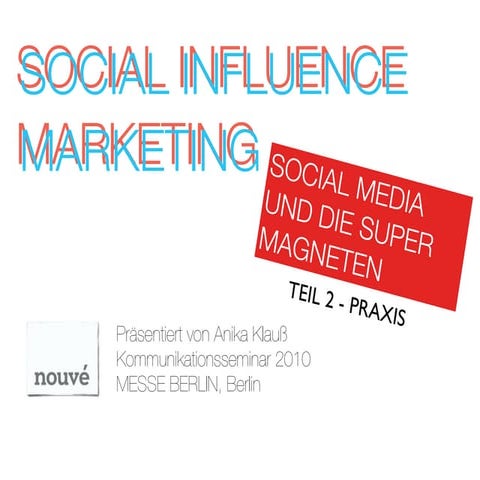 Social Media & Social Influence Marketing // Praxis