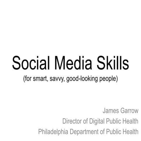 Social Media Skills