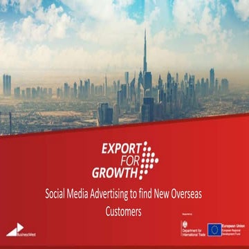 Social Medai Advertising to find New Overseas Customers