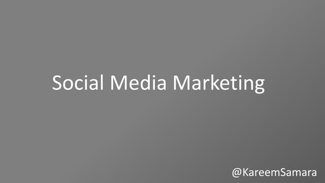 Social media startegy