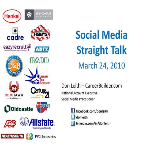 Social Media Straight Talk 3 24 10