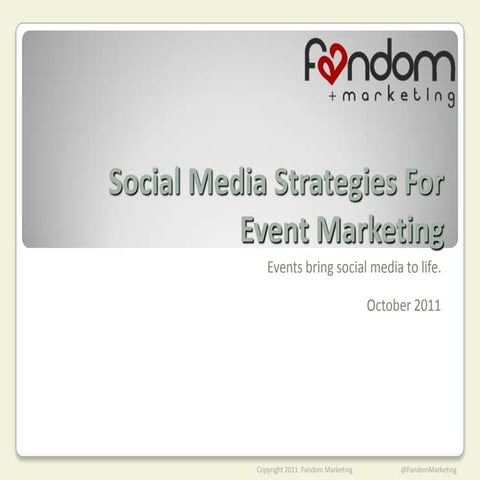Social Media Strategies For Event Marketing