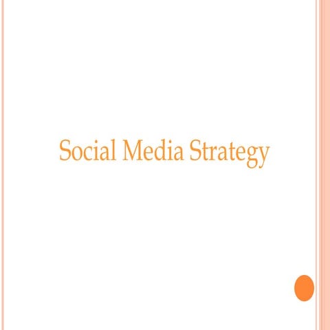 Social media strategy