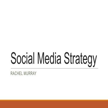Social Media Strategy Workshop 