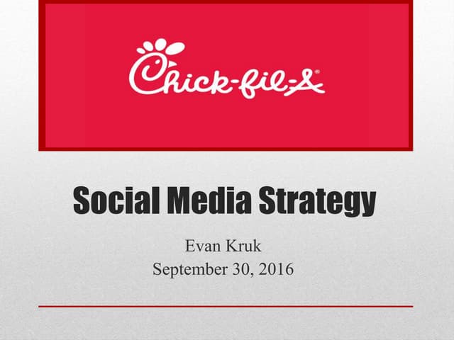Social media strategy