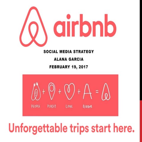 Social Media Strategy - Airbnb