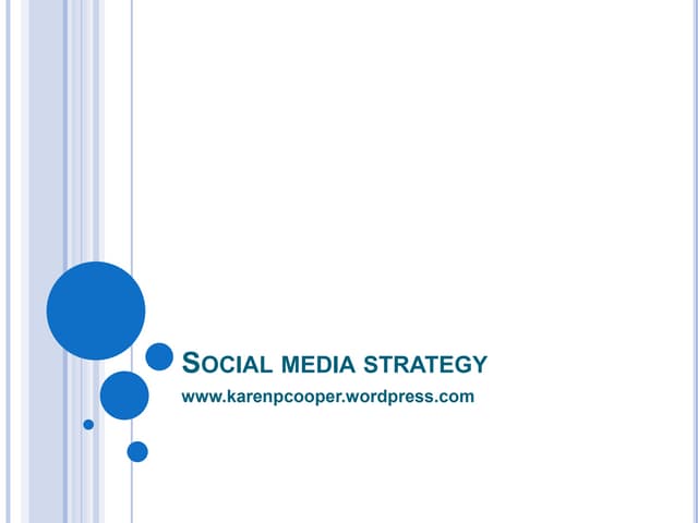 Social Media Strategy Key Concepts