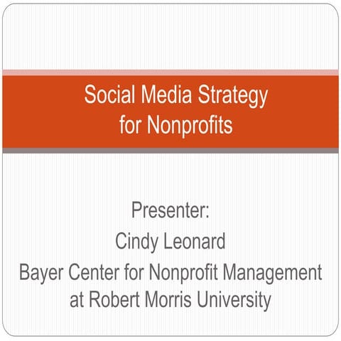 Social Media Strategy for Nonprofits