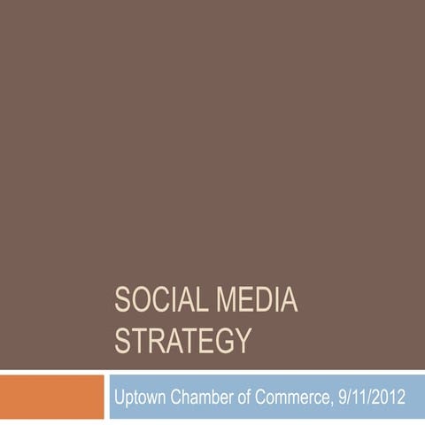 Social Media Strategy