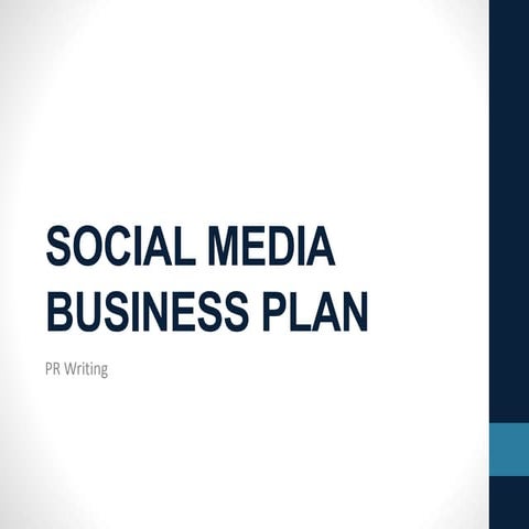 Social Media Strategy Assignment