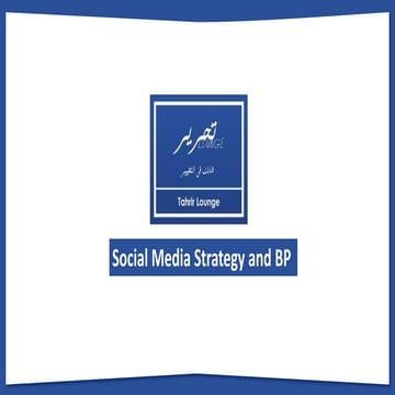 Social media strategy & bp