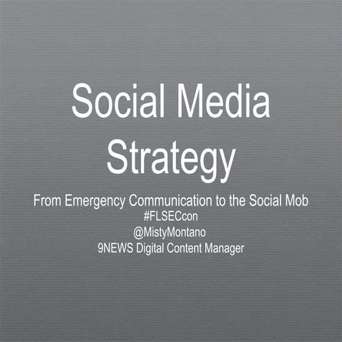 Social Media Strategy