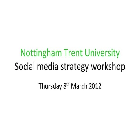 Social media strategy