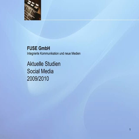 Social Media Aktuelle Studien