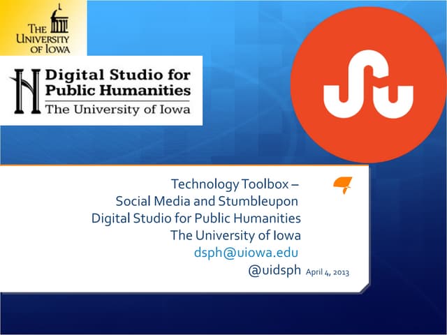 Social media & stumbleupon   4-4-2013