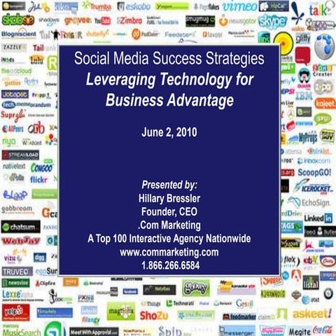 Social media success strategies June 2010 by CEO Hillary Bressler