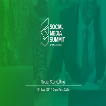 Social Media Summit - Social Story Telling w/ Cian Corbett