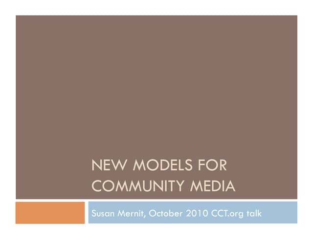 Social Media for Chicago Community Trust presentation