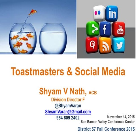 Social Media for Toastmasters