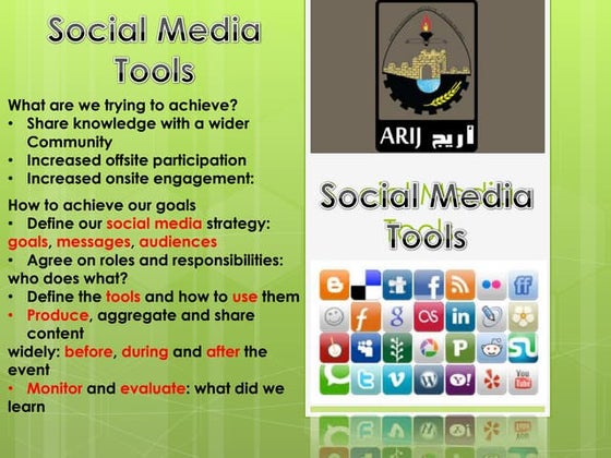 Social media tools