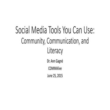 Social media tools you can use