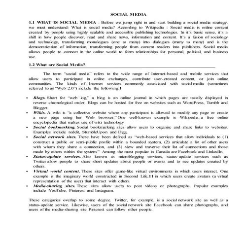 Social media to students