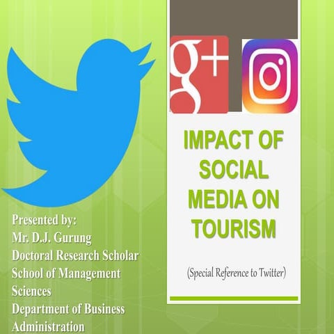 Impact of Social Media in Tourism