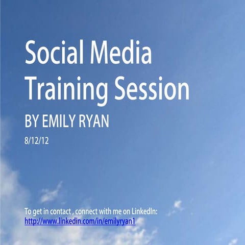 Social Media Training