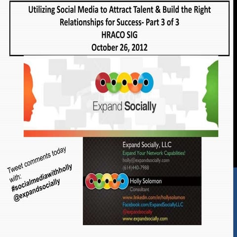 Social media training  part 3 - slideshare