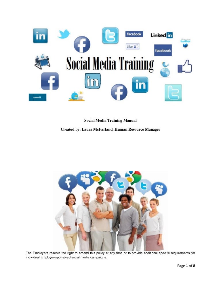 Social Media at Work Place Training Manual