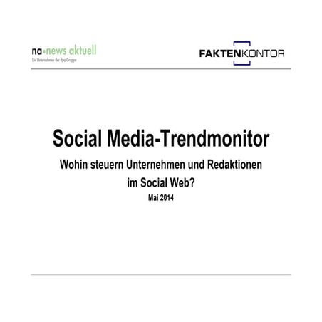 Social Media Trendmonitor 2014