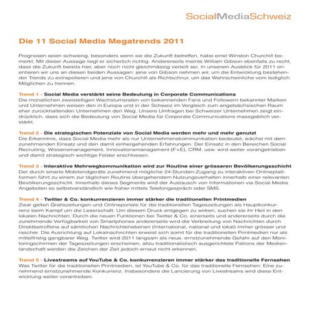 Social media trends 2011