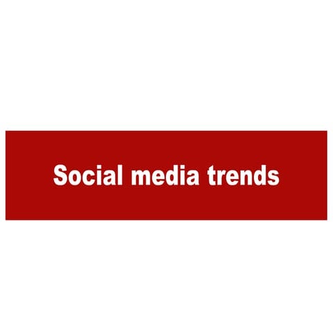 Social media trends en doelstellingen 2015