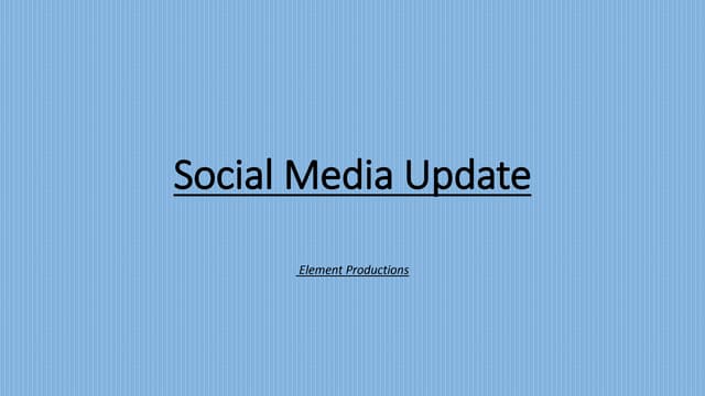 Social media update